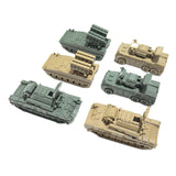 Maxbell 6x Tank Model Building Kit 1:144 Scale Armored Vehicles for Boys Adults Kids Style C