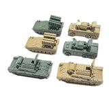 Maxbell 6x Tank Model Building Kit 1:144 Scale Armored Vehicles for Boys Adults Kids Style C