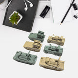 Maxbell 6x Tank Model Building Kit 1:144 Scale Armored Vehicles for Boys Adults Kids Style C