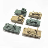 Maxbell 6x Tank Model Building Kit 1:144 Scale Armored Vehicles for Boys Adults Kids Style C