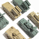 Maxbell 6x Tank Model Building Kit 1:144 Scale Armored Vehicles for Boys Adults Kids Style C