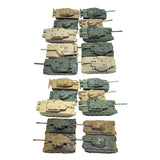 Maxbell 10Pcs Tank Model Toy Building Kit 1:144 Scale Armored Vehicles for Kids Boys CN and US