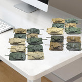 Maxbell 10Pcs Tank Model Toy Building Kit 1:144 Scale Armored Vehicles for Kids Boys CN and US