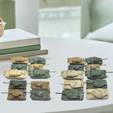 Maxbell 10Pcs Tank Model Toy Building Kit 1:144 Scale Armored Vehicles for Kids Boys CN and US