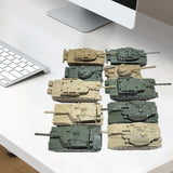 Maxbell 10Pcs Tank Model Toy Building Kit 1:144 Scale Armored Vehicles for Kids Boys CN and US