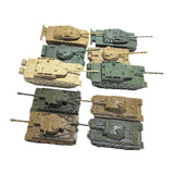 Maxbell 10Pcs Tank Model Toy Building Kit 1:144 Scale Armored Vehicles for Kids Boys CN and GERMAN