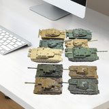 Maxbell 10Pcs Tank Model Toy Building Kit 1:144 Scale Armored Vehicles for Kids Boys CN and GERMAN