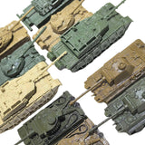 Maxbell 10Pcs Tank Model Toy Building Kit 1:144 Scale Armored Vehicles for Kids Boys CN and GERMAN