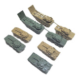 Maxbell 8Pcs Tank Model Building Kit 1:144 Armored Vehicles for Boys Adults Children