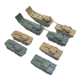 Maxbell 8Pcs Tank Model Building Kit 1:144 Armored Vehicles for Boys Adults Children