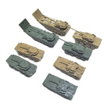 Maxbell 8Pcs Tank Model Building Kit 1:144 Armored Vehicles for Boys Adults Children