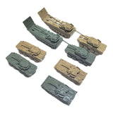 Maxbell 8Pcs Tank Model Building Kit 1:144 Armored Vehicles for Boys Adults Children