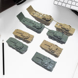 Maxbell 8Pcs Tank Model Building Kit 1:144 Armored Vehicles for Boys Adults Children
