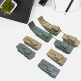 Maxbell 8Pcs Tank Model Building Kit 1:144 Armored Vehicles for Boys Adults Children