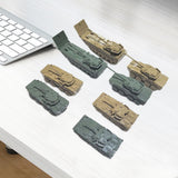 Maxbell 8Pcs Tank Model Building Kit 1:144 Armored Vehicles for Boys Adults Children