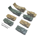 Maxbell 8Pcs Tank Model Building Kit 1:144 Armored Vehicles for Boys Adults Children