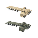 Maxbell 1/72 Scale Tractor Trailer Model Craft Truck Toy for Gift Display Collection brown