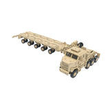 Maxbell 1/72 Scale Tractor Trailer Model Craft Truck Toy for Gift Display Collection brown