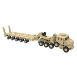 Maxbell 1/72 Scale Tractor Trailer Model Craft Truck Toy for Gift Display Collection brown