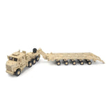Maxbell 1/72 Scale Tractor Trailer Model Craft Truck Toy for Gift Display Collection brown