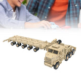 Maxbell 1/72 Scale Tractor Trailer Model Craft Truck Toy for Gift Display Collection brown