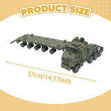 Maxbell 1/72 Scale Tractor Trailer Model Craft Truck Toy for Gift Display Collection green