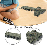 Maxbell 1/72 Scale Tractor Trailer Model Craft Truck Toy for Gift Display Collection green