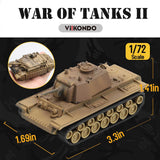 Maxbell Tank Model Toy Building Kit 1:72 Scale Miniature Puzzles for Children Adults
