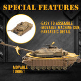 Maxbell Tank Model Toy Building Kit 1:72 Scale Miniature Puzzles for Children Adults