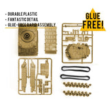 Maxbell Tank Model Toy Building Kit 1:72 Scale Miniature Puzzles for Children Adults