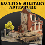 Maxbell Tank Model Toy Building Kit 1:72 Scale Miniature Puzzles for Children Adults