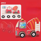 Maxbell 5Pcs Take Apart Construction Truck Stem Toy for Kids 3 4 5 Year Old Children