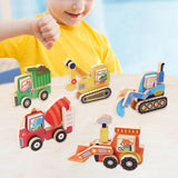 Maxbell 5Pcs Take Apart Construction Truck Stem Toy for Kids 3 4 5 Year Old Children