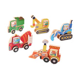 Maxbell 5Pcs Take Apart Construction Truck Stem Toy for Kids 3 4 5 Year Old Children