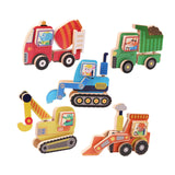 Maxbell 5Pcs Take Apart Construction Truck Stem Toy for Kids 3 4 5 Year Old Children
