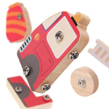 Maxbell 5Pcs Take Apart Construction Truck Stem Toy for Kids 3 4 5 Year Old Children