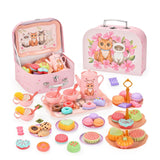 Maxbell Girls Tea Party Set Cups Pretend Play Game for Children's Day Preschool Kids