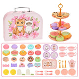 Maxbell Girls Tea Party Set Cups Pretend Play Game for Children's Day Preschool Kids