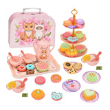 Maxbell Girls Tea Party Set Cups Pretend Play Game for Children's Day Preschool Kids
