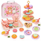 Maxbell Girls Tea Party Set Cups Pretend Play Game for Children's Day Preschool Kids