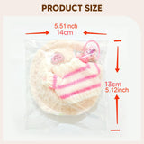 Maxbell Doll Clothes Decor Sit and Sit Party Lightweight Gift with Mini Water Bottle Pink