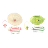 Maxbell Doll Clothes Decor Sit and Sit Party Lightweight Gift with Mini Water Bottle Pink