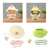 Maxbell Doll Clothes Decor Sit and Sit Party Lightweight Gift with Mini Water Bottle Pink