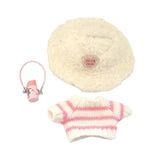 Maxbell Doll Clothes Decor Sit and Sit Party Lightweight Gift with Mini Water Bottle Pink