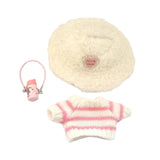 Maxbell Doll Clothes Decor Sit and Sit Party Lightweight Gift with Mini Water Bottle Pink