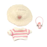 Maxbell Doll Clothes Decor Sit and Sit Party Lightweight Gift with Mini Water Bottle Pink