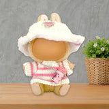 Maxbell Doll Clothes Decor Sit and Sit Party Lightweight Gift with Mini Water Bottle Pink