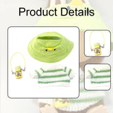 Maxbell Doll Clothes Decor Sit and Sit Party Lightweight Gift with Mini Water Bottle Green