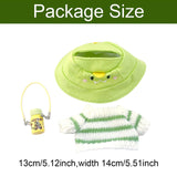 Maxbell Doll Clothes Decor Sit and Sit Party Lightweight Gift with Mini Water Bottle Green