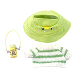 Maxbell Doll Clothes Decor Sit and Sit Party Lightweight Gift with Mini Water Bottle Green